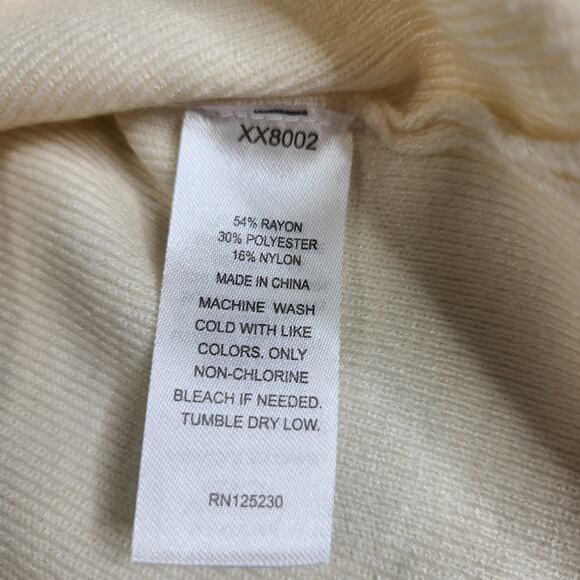 Cali Be Cropped Long Sleeve 1/4 Sweater Size Large - Picture 9 of 9